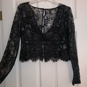 Lace going-out top